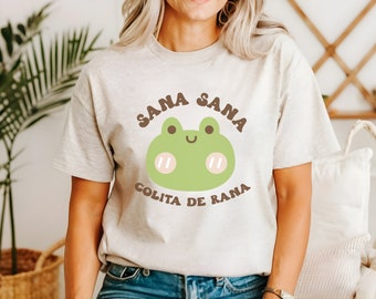Sana Sana Colita de Rana, Latina, orgullo latino, regalo para ella, Chicana, Hispana, Mexicana, Latinoamericana, inmigrante, seta, Shingona