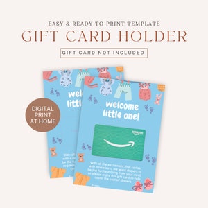 IMPRIMIBLE Bienvenido Pequeño / Tarjeta de regalo para bebés / Titular de la tarjeta de regalo para bebés recién nacidos / Idea de tarjeta de regalo para nuevas mamás / Regalo para bebés en grupo / Descarga instantánea