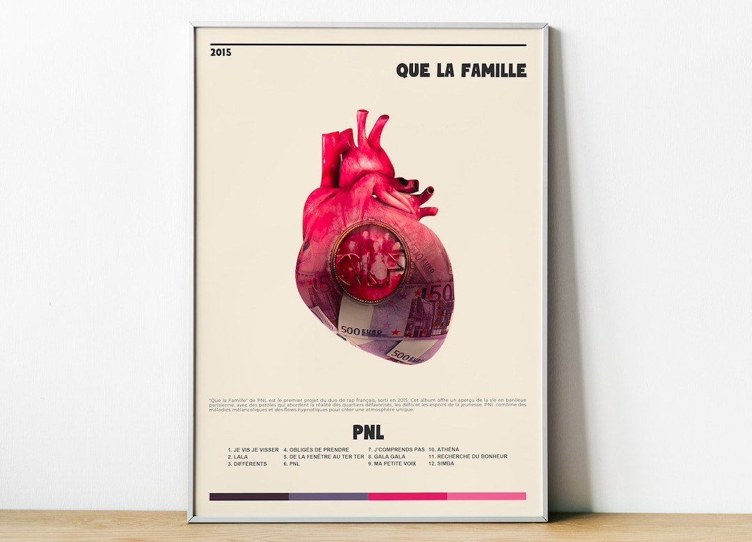 Album Poster Que La Famille by PNL Poster NLP Rap Album - Etsy