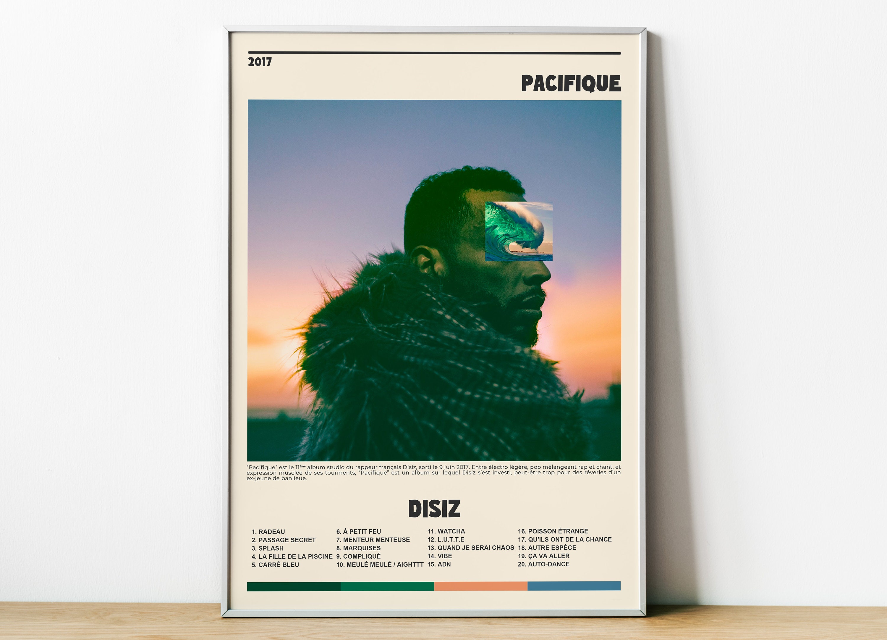 Album Poster the Love of Disiz, Rap Posters, Album Cover, Album Wall Art,  Custom Album Poster, Rapper Poster, French Rap 