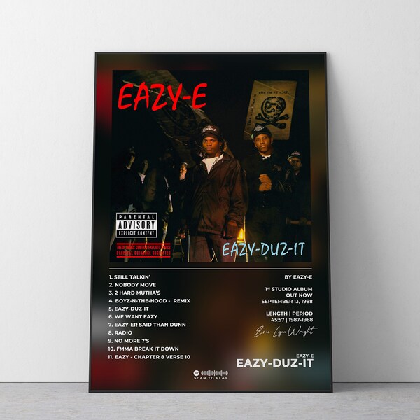 Eazy E Wall Art Etsy