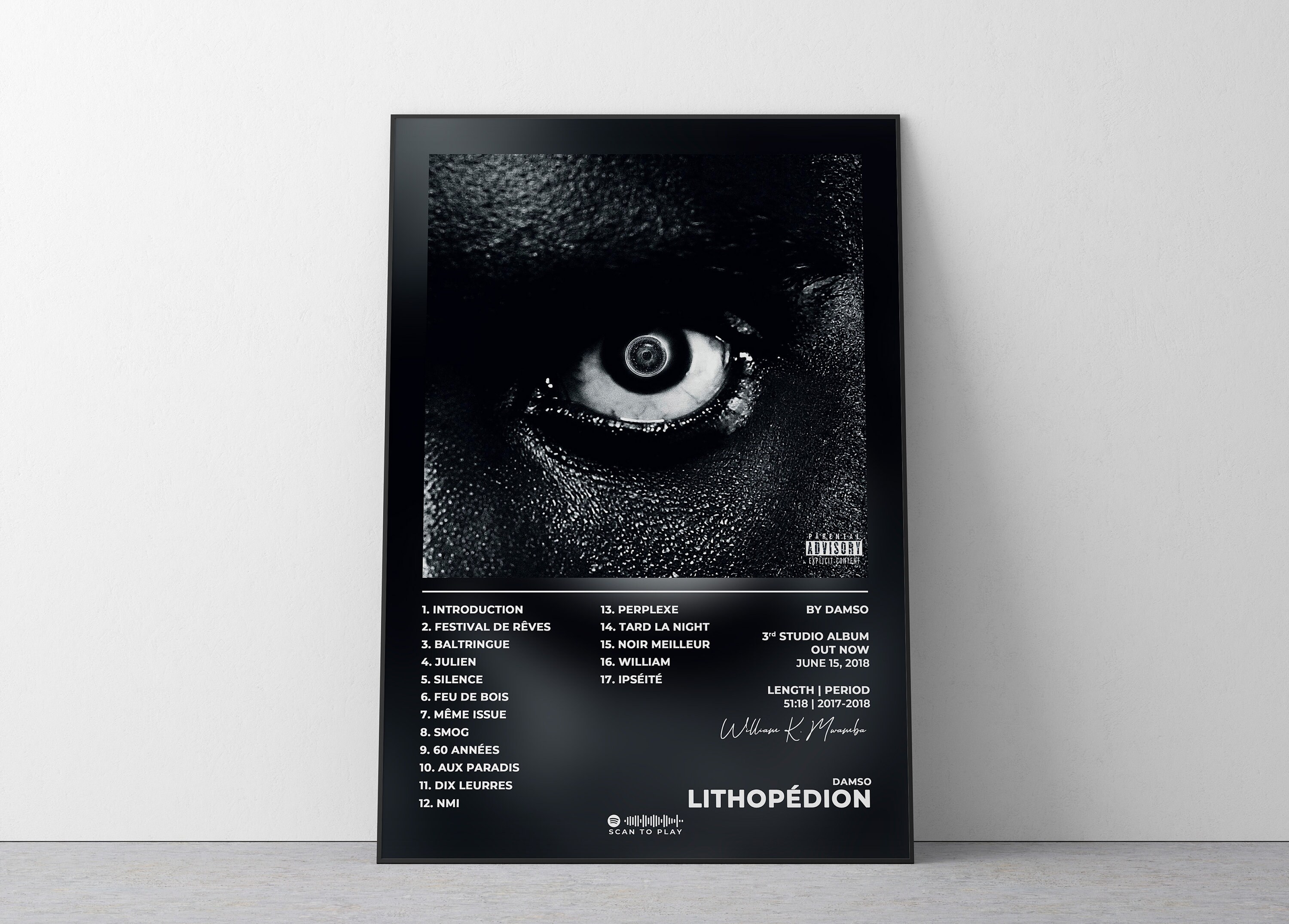 Album Poster Low Battery by Damso, Rap Posters, Album Cover, Album Wall  Art, Custom Album Poster, Rapper Poster, French Rap 