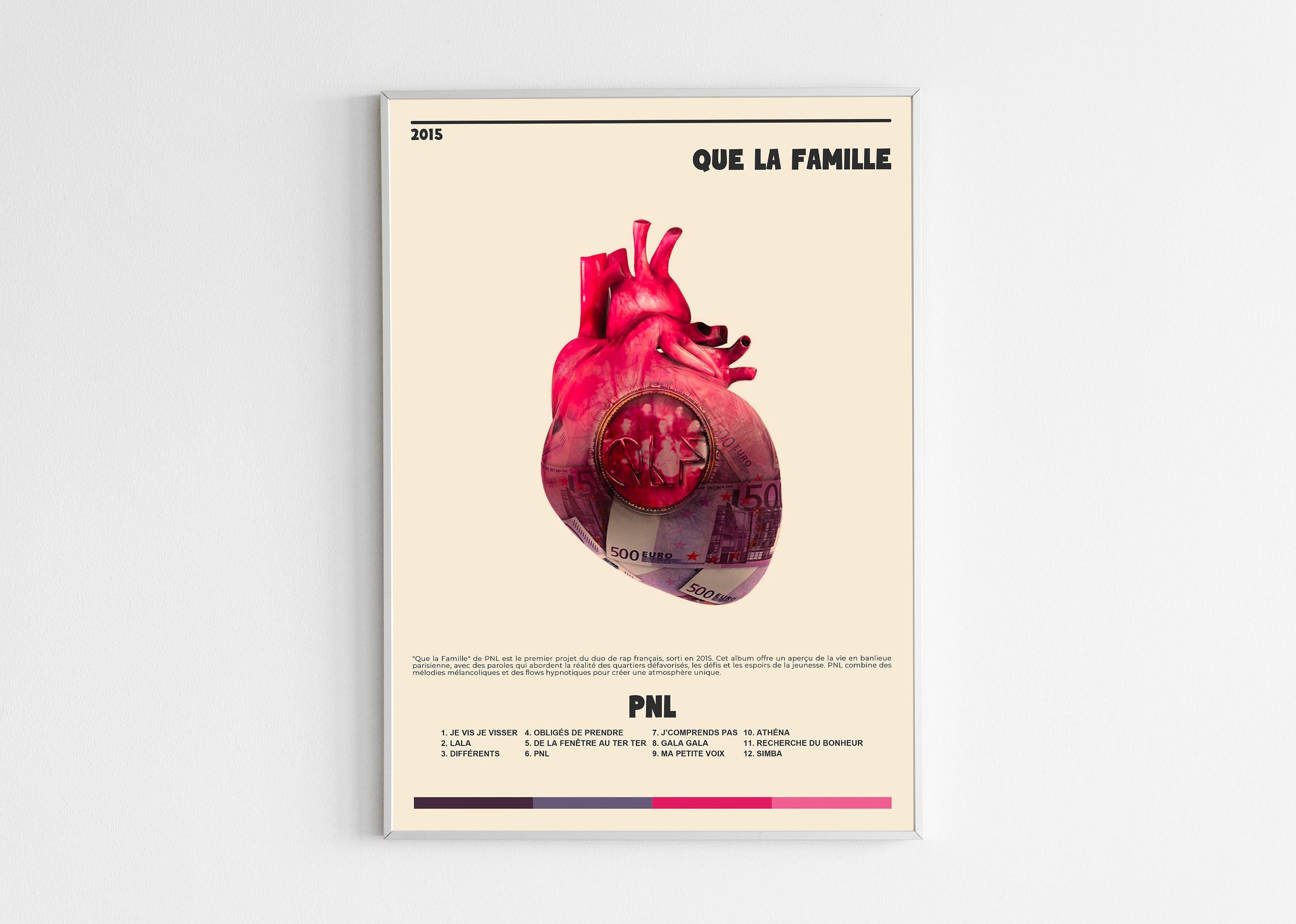 Album Poster Que La Famille by PNL Poster NLP Rap Album - Etsy