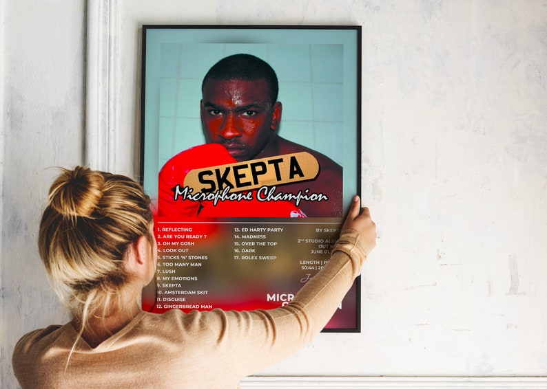 Album Poster Microphone Champion of Skepta Skepta Poster Rap Album