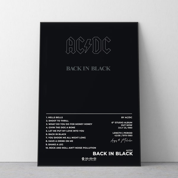 Acdc Album Cover Art - Etsy