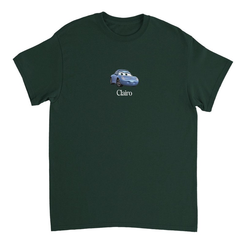 Clairo Cars Heavyweight Unisex Crewneck T-shirt afbeelding 4