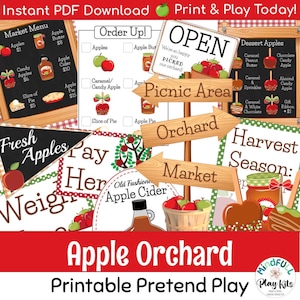 Apple Orchard | Apple Market | Apples | Fall Lessons | Preschool Unit | Dramatic Play | Apple Picking | Apple Foods | Kindergarten Fall |