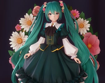 Hatsune Miku | Vocaloid | 3D Printed Model