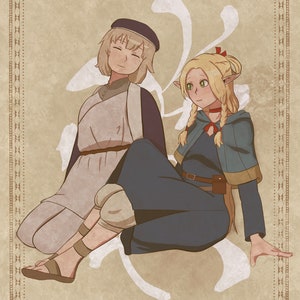 Delicious In Dungeon Print | Marcille and Falin |