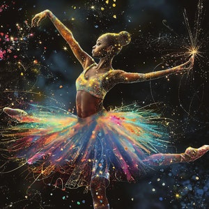 African American Ballerina, Ballet Art, African American Art, Black Art, Black Woman Art, Black Ballerina, Ballerina Art, Ballet Canvas