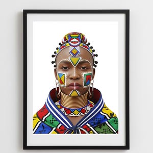 Afrikanische Frau Abstrakte Kunst Poster, Afrikanische Frau, Abstrakte Kunst, Digitale Kunst, Schwarze Frau, Afroamerikanerfrau Wanddekor, Moderne Wandkunst