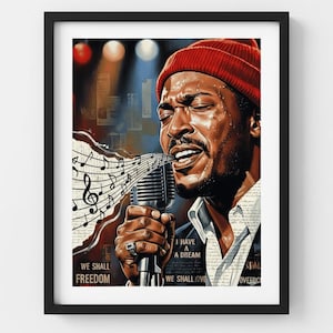 Soul Singer Canvas Print: Civil Rights, Freedom & Equality Home Decor