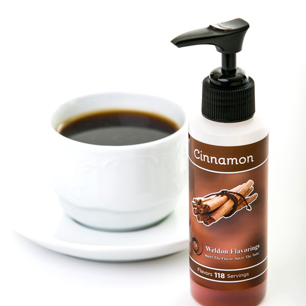 Weldon Flavorings, Cinnamon Unsweetened Coffee Flavoring