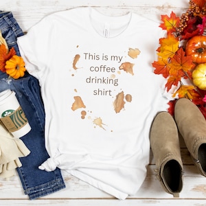 Koffieliefhebbers morsen vlek shirt