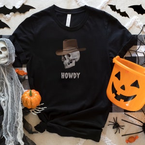 Skeleton Cowboy Halloween Tee