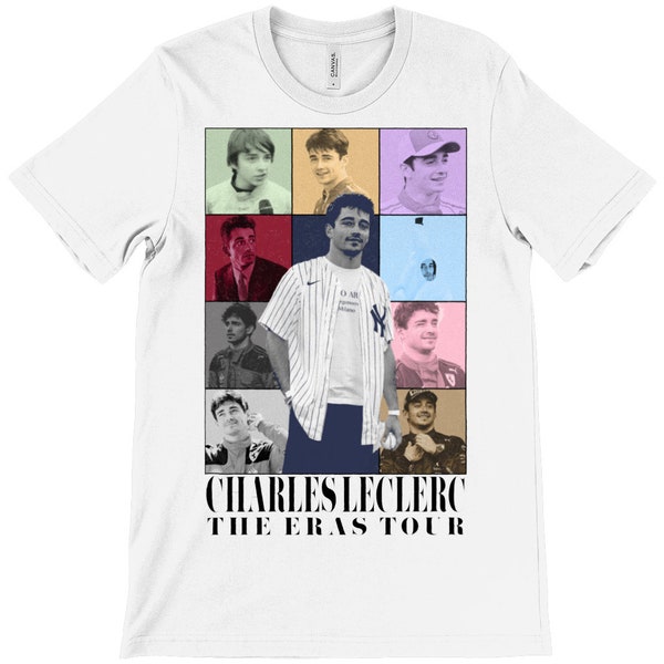 T-shirt ispirata al tour delle epoche di Charles Leclerc