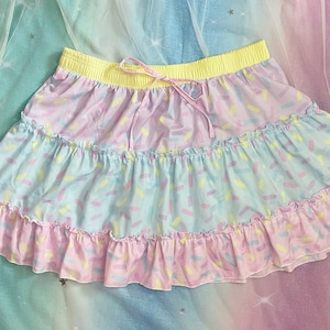 Candy Sprinkle Ruffle Skirt [5 Colorways]