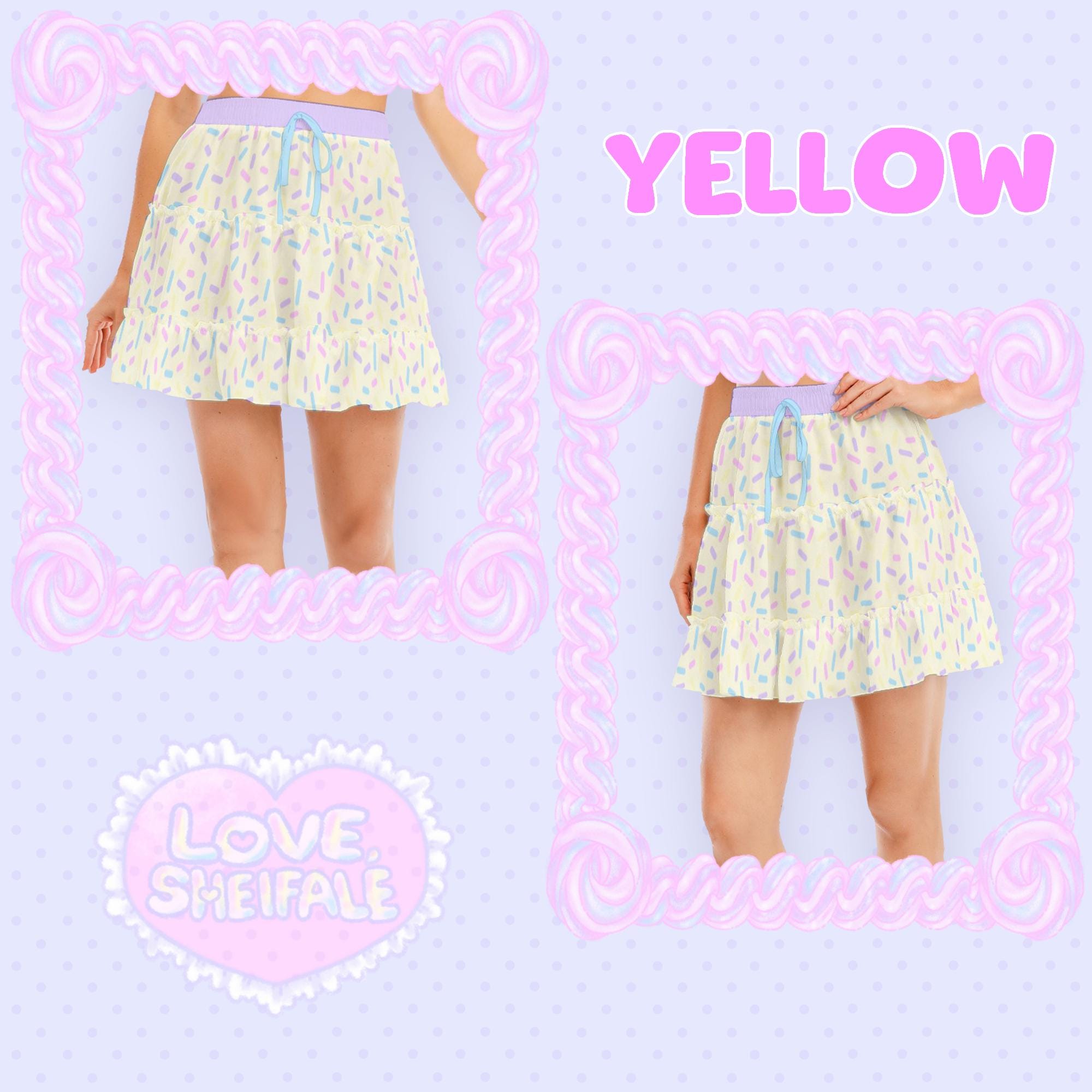 【WAIKEI x pompompurin】Ruffle layered multi skirt b1d34ef9d6740cbcea06ae69aa4eb7