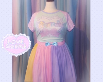 Lovely Blocks Crop Shirt [6 Colorways]
