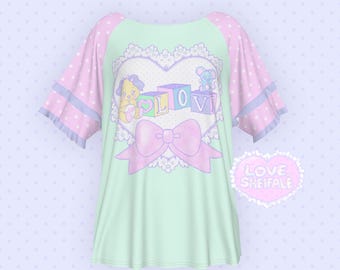 Lovely Blocks Ruffle Shirt