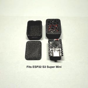ESP32 S3 スーパーミニエンクロージャ/スナップフィット蓋付きケース