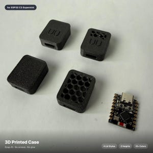 ESP32 C3 Super Mini Enclosure / Case with Snap-fit lid