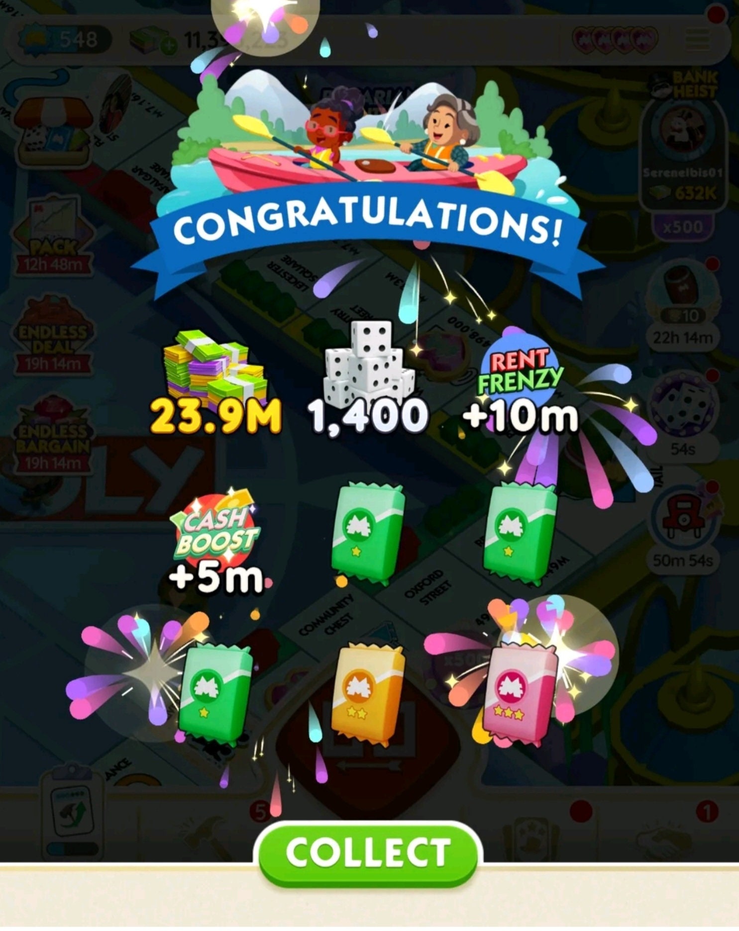 Gotcha! - ¡Vale! - Monopoly GO Stickers/Cards (5 stars)