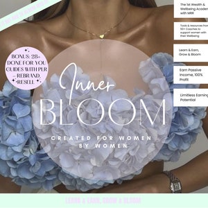 Inner Bloom Wealth & Wellbeing Academy w/ Master Resell Rights (MRR) plus 28+ Done For You DFY Digital Products with PLR to Resell Faceless