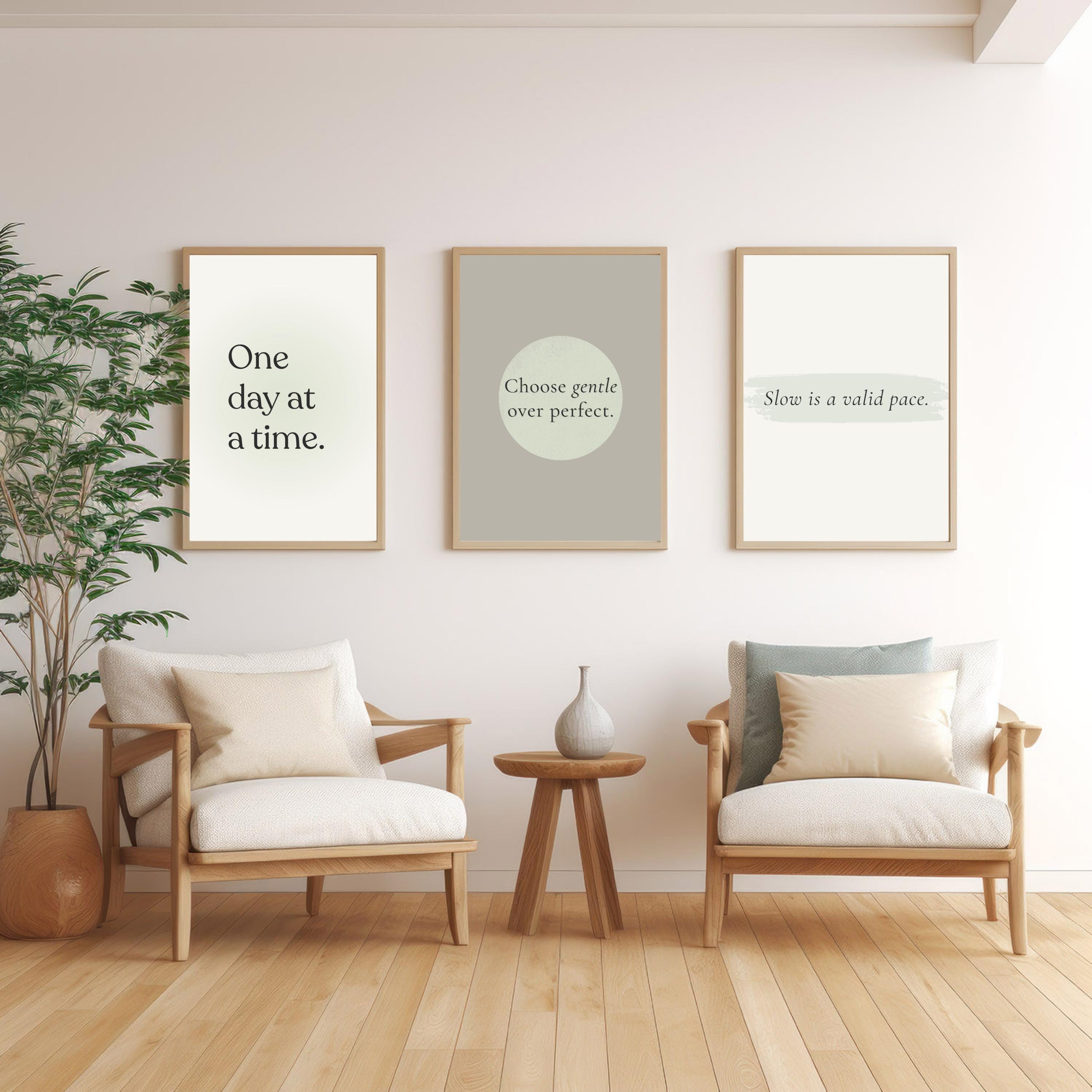 Calm Therapy Wall Art Set of 10 Minimalist Counseling Office Decor ...