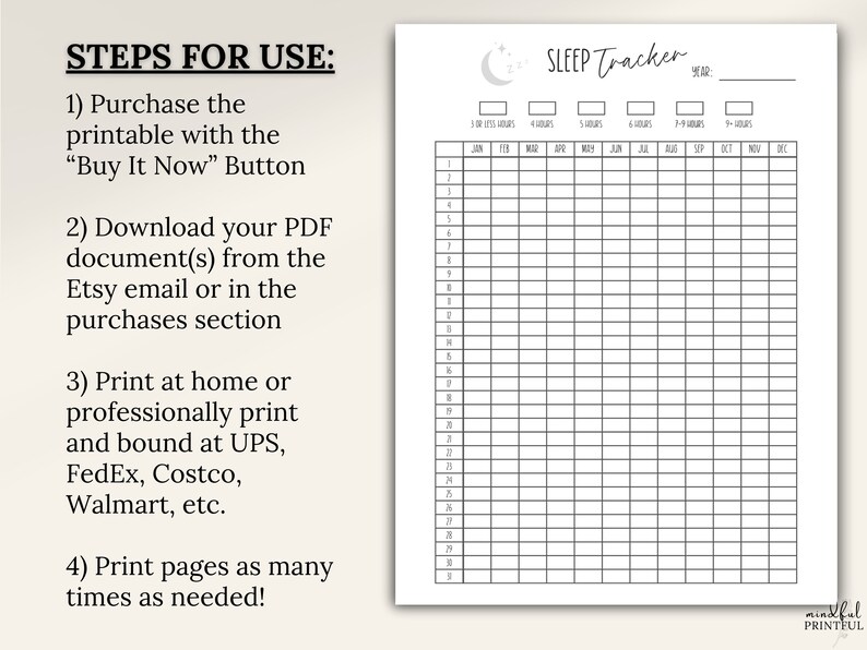 Sleep Tracker Fillable Sleep Tracker Printable, Sleep Log, Sleep Habit Tracker, Sleep Journal ...