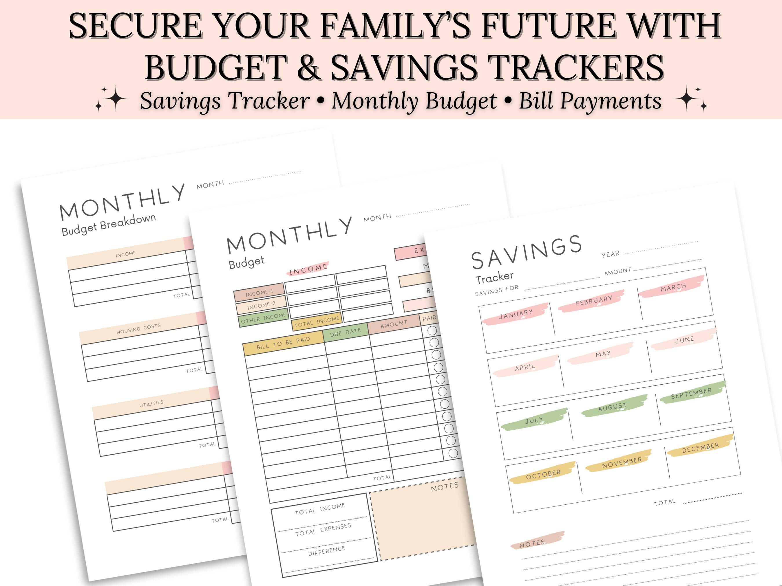 MOM LIFE Household Planner Bundle | Mom Planner | Home Management ...