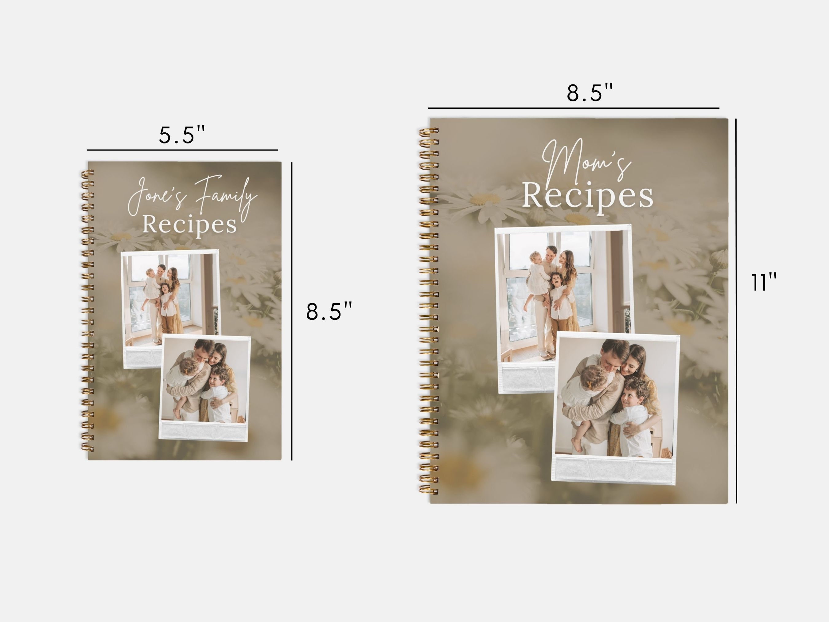 Custom Recipe Book W/ Photos, Personalized Gift for Cook, Chef, Baker ...