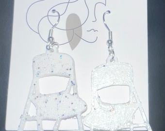 Unfolded Folding Chair Earring