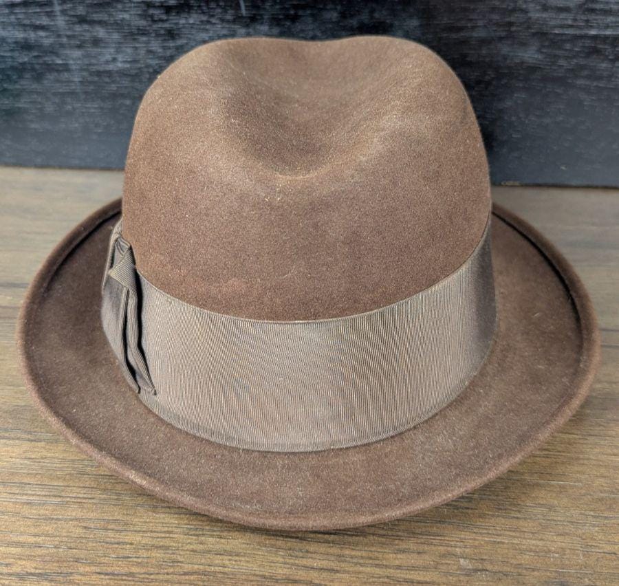 帽子 50s VINTAGE STETSON whippet 7 3/4 62cm Stetson Whippet Vintage Fedora Hat [Royal Stetson Whippet