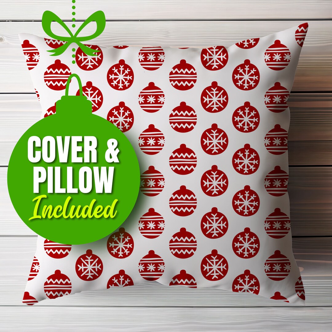 Christmas Pillow Gift Ideas Christmas Decor Holiday Square Etsy