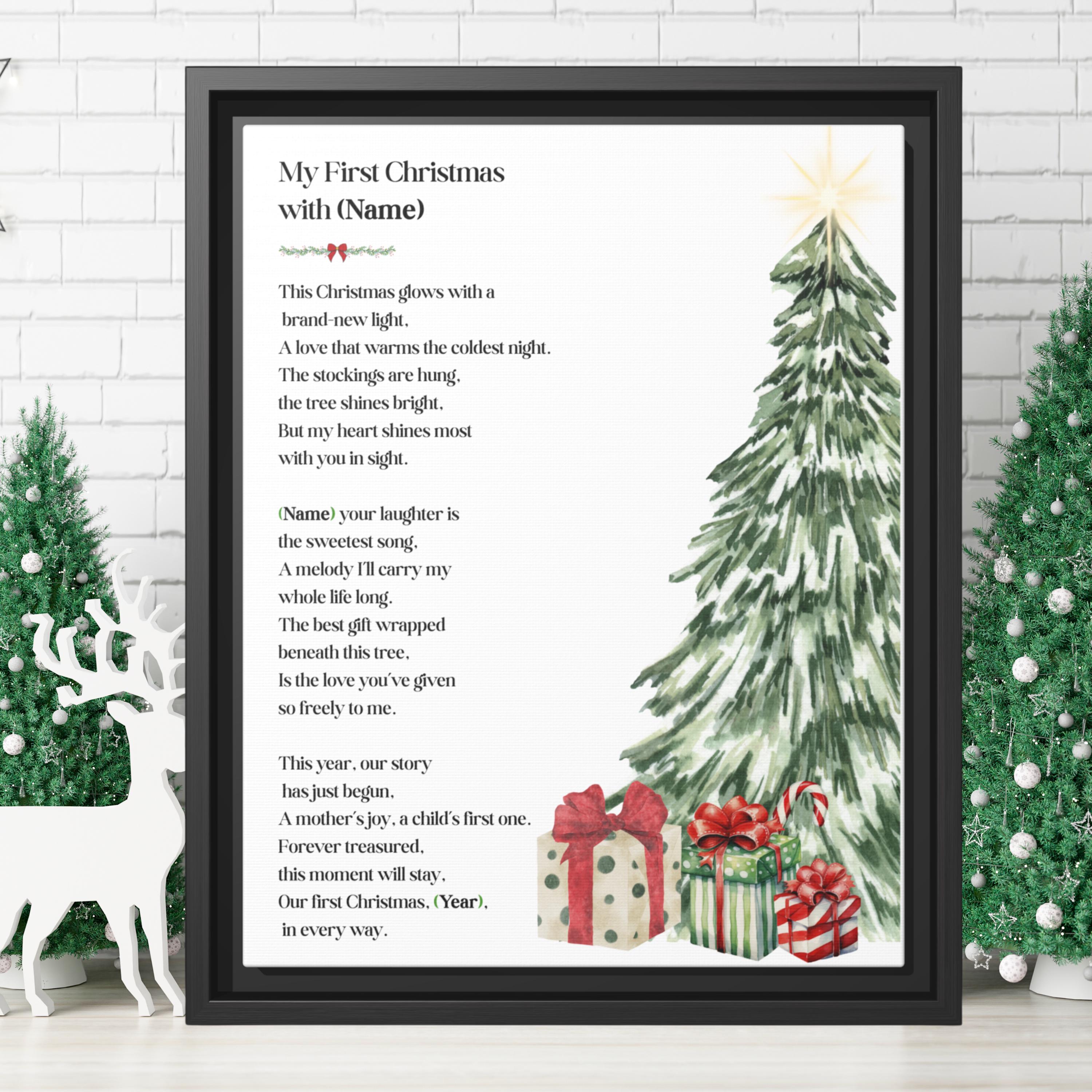 first christmas in heaven poem - etsy