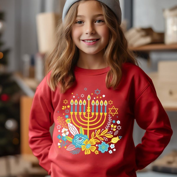 Kids Hanukkah Shirt, Happy Hanukkah, Jewish T-Shirt, Jewish Saying T-Shirt, Chanukah Tee, Holiday Hanukkah Shirt, Jewish Religious Sweater