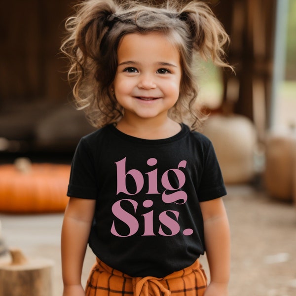 Big Sister T-Shirt, Big Sister Announcement, Big Sister Sweatshirt, Pregnancy Reveal Tee, Pregnancy Announcement, Baby Announcement