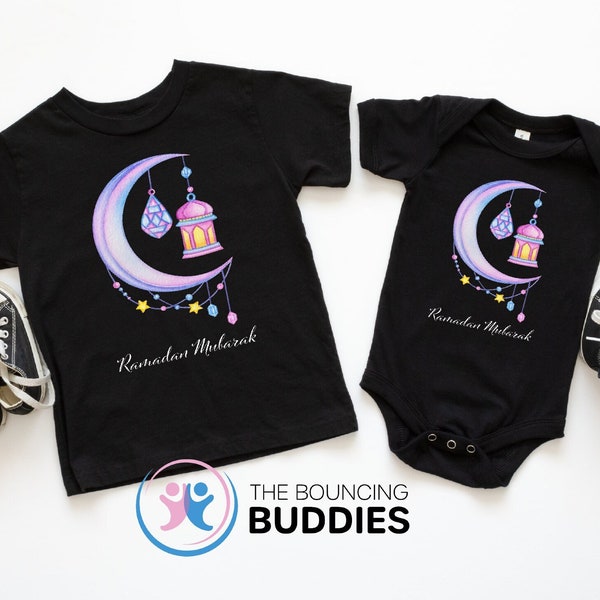 Kids Ramadan Shirt, Muslim Baby Ramadan Onesie®, Toddler Islamic Ramadan T-Shirt, Family Ramadan Shirt, Ramadan Mubarak Shirt, Newborn Gift
