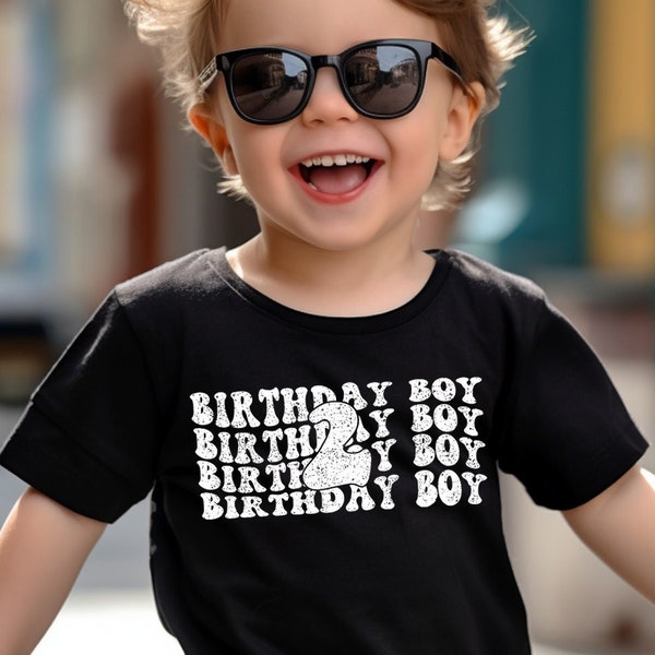 2nd Birthday Shirt Boy, Two Birthday Boy Toddler Shirt, Second Birthday Gift for Him, Birthday Boy Shirt, 2 Years Old Toddler Shirt, Big Bro