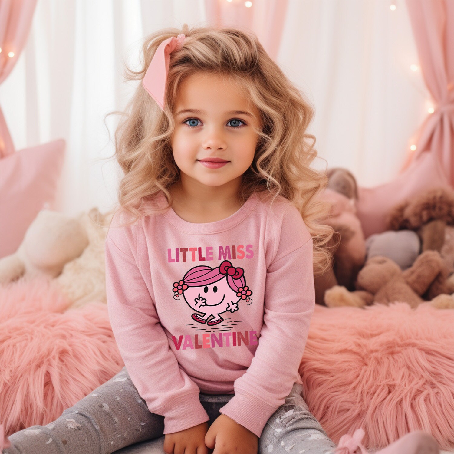 Little Miss Valentine Shirt, Toddler Valentines Day Shirt, Valentines for Kids, Cute Girl Onesie®, Funny Baby Onesie®, Valentine Gift
