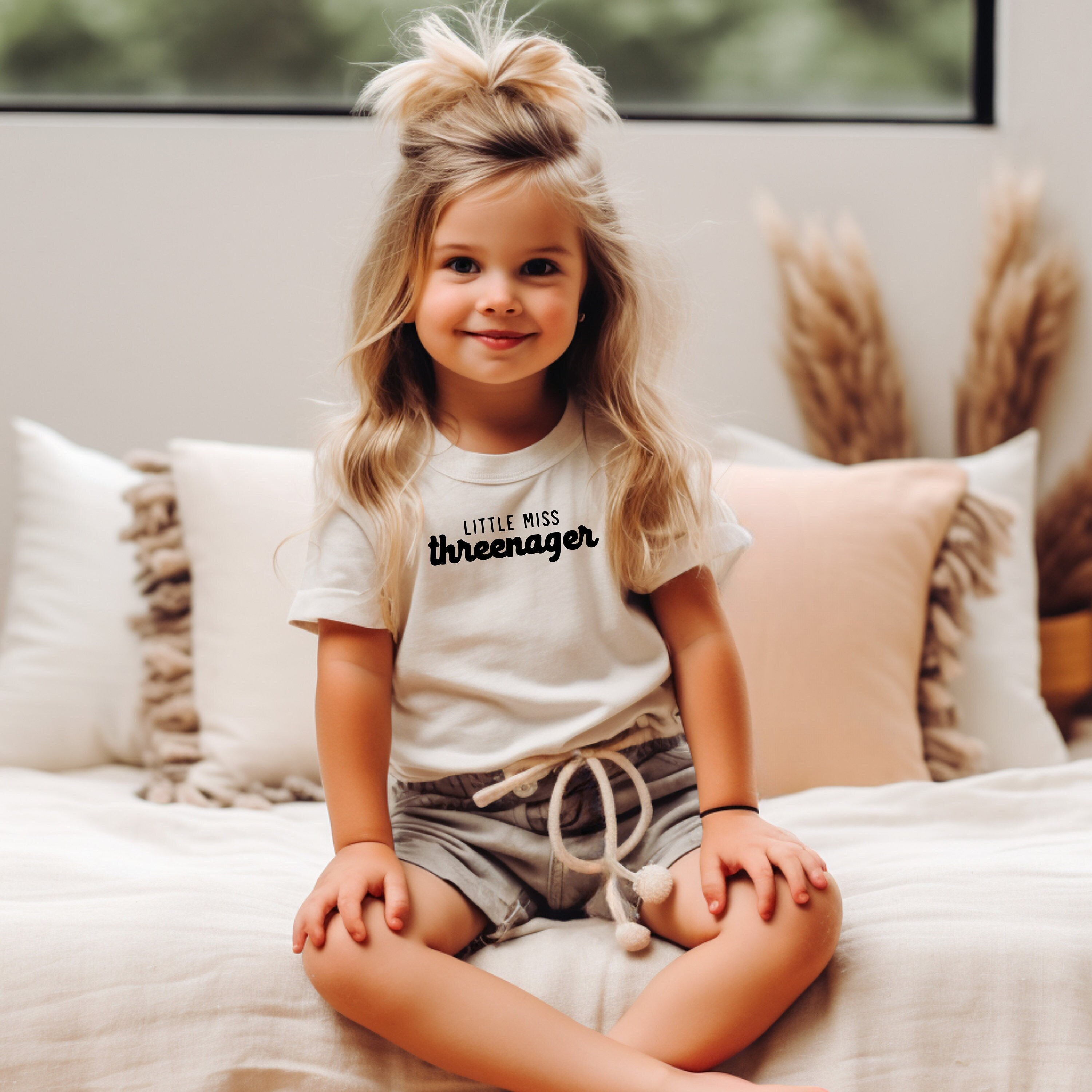 Kids Cute Little Miss Threenager Toddler T-Shirt, Funny Shirt Kids Cute Little Miss Threenager Toddler T-Shirt, Funny Shirt