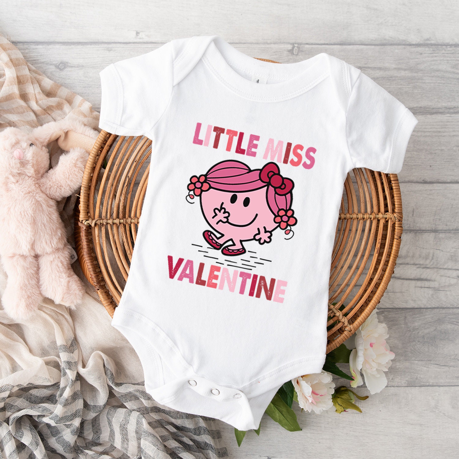Little Miss Valentine Shirt, Toddler Valentines Day Shirt, Valentines for Kids, Cute Girl Onesie®, Funny Baby Onesie®, Valentine Gift