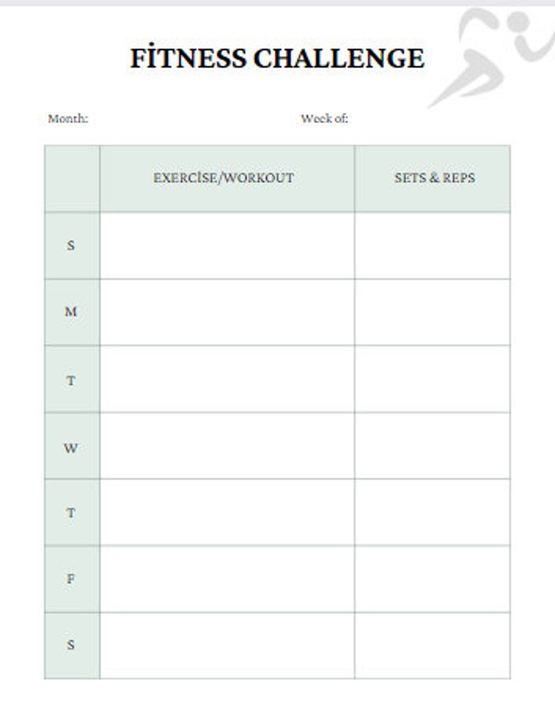 Fitness Journal Log, Health and Wellness Journal, Workout Log - Etsy