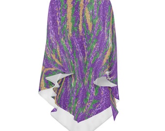 Mardi Gras purple and gold  cape