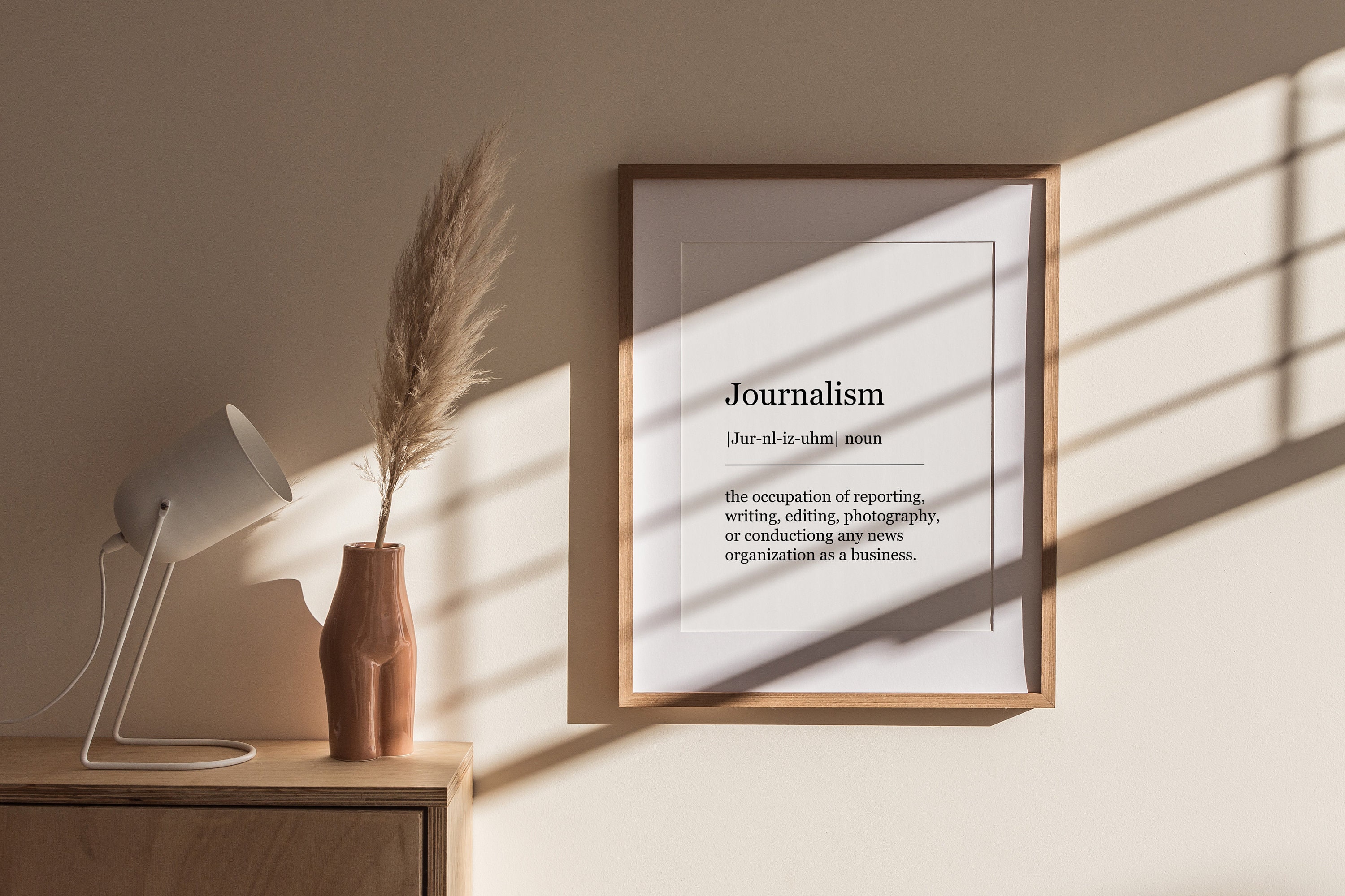 Journalism Print | Journalism Wall Art | Journalism Digital Print | Journalism Definition | Word Art Print