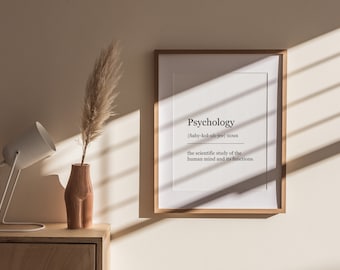 Psychology Print | Psychology Wall Art | Psychology Digital Print | Psychology Definition | Word Art Print