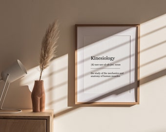 Kinesiology  Print | Kinesiology  Wall Art | Kinesiology  Digital Print | Kinesiology  Definition | Word Art Print