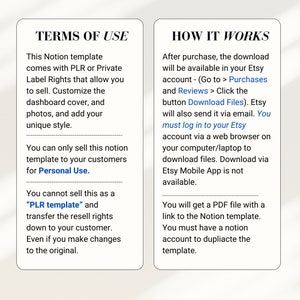 Etsy Seller Planner Notion Template: PLR Resell Rights (Digital) image 9