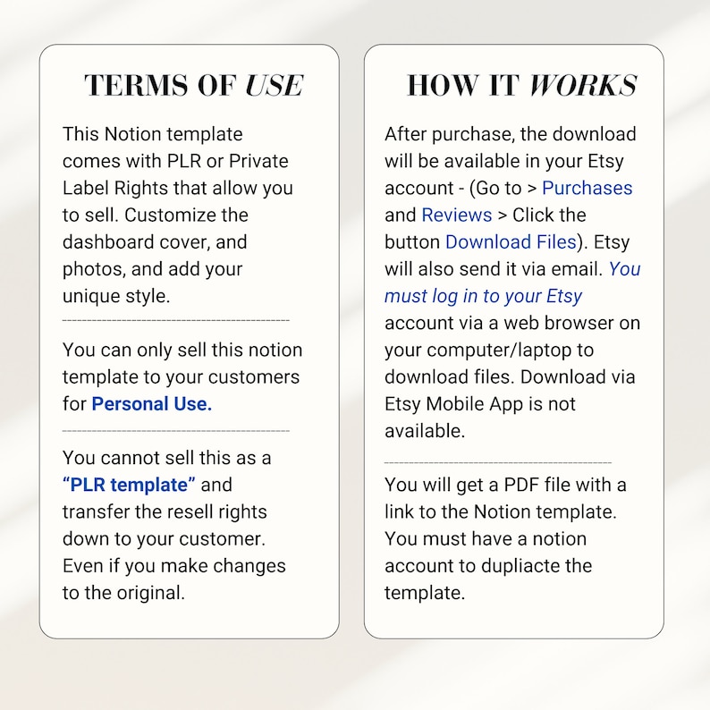 Etsy Seller Planner Notion Template: PLR Resell Rights (Digital) image 9